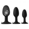 Prowler Medium Weighted Butt Plug 100mm Tall Roll Play Black - Image 3