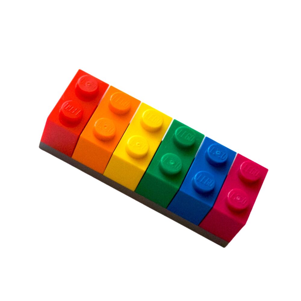 Rainbow Brick Fridge Magnet