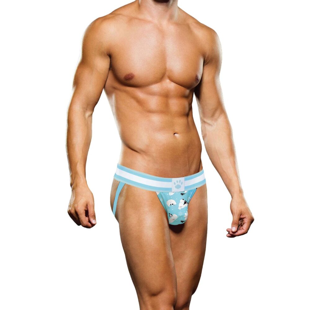 Prowler Winter Animals Jock Strap Blue White X Large