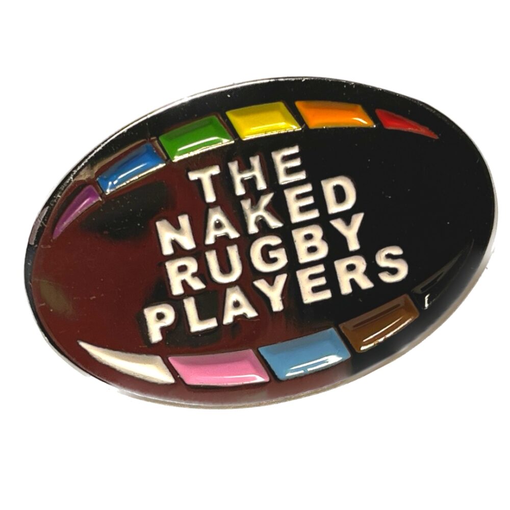 Official Naked Rugby Players' Logo Pin Badge