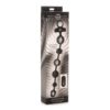 Master Series 10X Dark Rattler Black Vibrating Silicone Anal Beads with Remote - Image 4