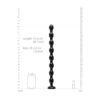 Ouch Ass Snake Beaded Dildo 19inch Black - Image 3