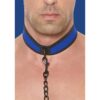 Ouch Neoprene Puppy Play Collar with Leash Blue - Image 4