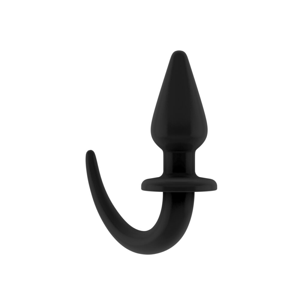 Ouch Flexible Rubber Butt Plug Black