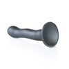 Ouch Ultra Soft Silicone Curvy G Spot Dildo 7inch Metallic Grey - Image 3