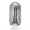 Ouch Ultra Soft Silicone Curvy G Spot Dildo 7inch Metallic Grey - Image 2