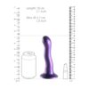 Ouch Ultra Soft Silicone Curvy G Spot Dildo 7inch Metallic Purple - Image 4