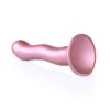 Ouch Ultra Soft Silicone Curvy G Spot Dildo 7inch Metallic Rose - Image 4