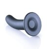 Ouch Smooth Silicone G Spot Dildo 6inch Metallic Grey - Image 3