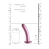 Ouch Smooth Silicone G Spot Dildo 6inch Metallic Rose - Image 3