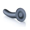 Ouch Smooth Silicone G Spot Dildo 7inch Metallic Grey - Image 4