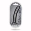 Ouch Smooth Silicone G Spot Dildo 7inch Metallic Grey - Image 2