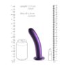 Ouch Smooth Silicone G Spot Dildo 7inch Metallic Purple - Image 4