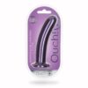 Ouch Smooth Silicone G Spot Dildo 7inch Metallic Purple - Image 2