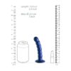 Ouch Beaded Silicone G Spot Dildo 5inch Metallic Blue - Image 4