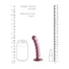 Ouch Beaded Silicone G Spot Dildo 5inch Metallic Rose - Image 4