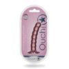 Ouch Beaded Silicone G Spot Dildo 5inch Metallic Rose - Image 2