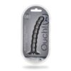 Ouch Beaded Silicone G Spot Dildo 6 5inch Metallic Grey - Image 2