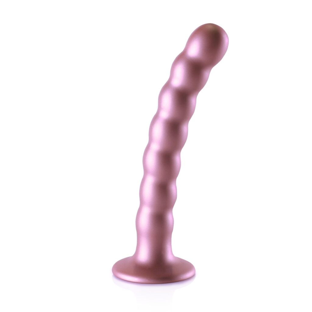 Beaded Silicone G-Spot Dildo - 6 5'' / 16 5 cm 4""