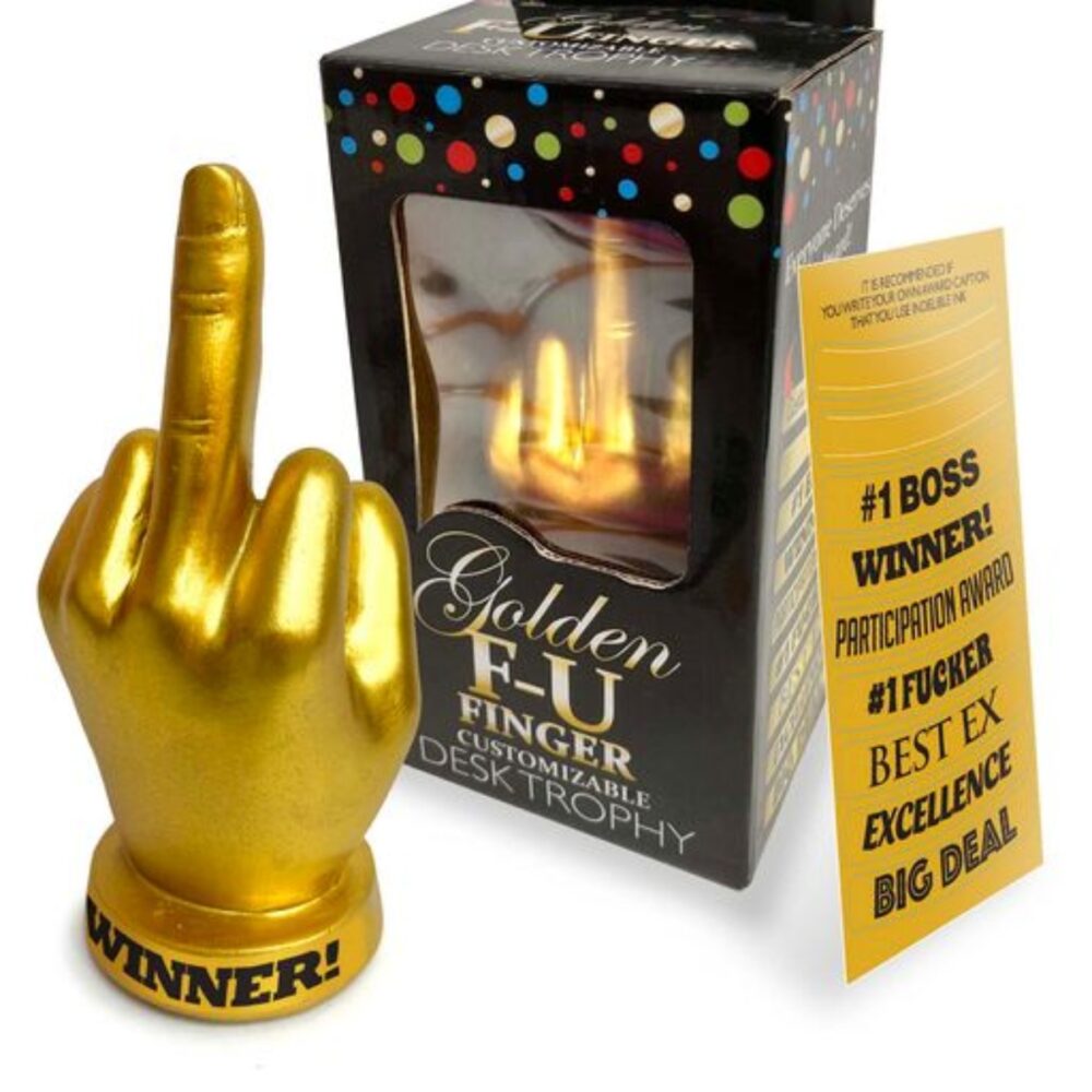 Little Genie Golden F-U Funger Trophy